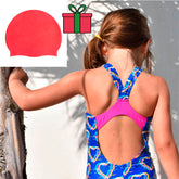 Costum înot fete - Aquarapid LOVY + cadou: cască de înot