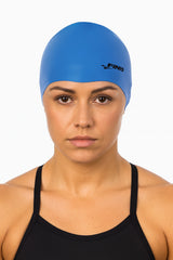 Cască de înot din silicon, copii 7+ ani / adulti, albastru - Finis