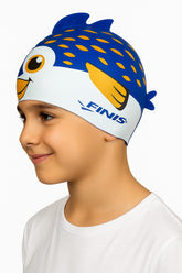 Cască de înot din silicon, copii 3-6 ani, bleumarin - Finis Angel Fish