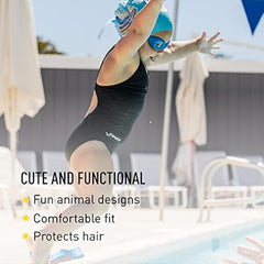 Cască de înot din silicon, copii 3-6 ani, roz - Finis Angel Fish