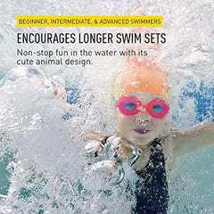 Cască de înot din silicon, copii 3-6 ani, roz - Finis Angel Fish