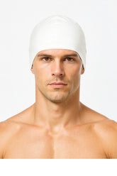 Cască de înot din silicon, copii 7+ ani / adulti, alb - Suede Surface