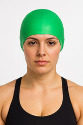 Cască de înot din silicon, copii 7+ ani / adulti, verde