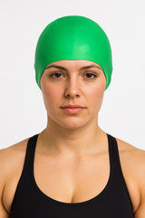 Cască de înot din silicon, copii 7+ ani / adulti, verde