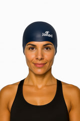 Cască de înot din silicon, copii 7+ ani / adulti, bleumarin - Jaked Basic