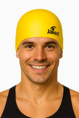 Cască de înot din silicon, copii 7+ ani / adulti, galben - Jaked Basic