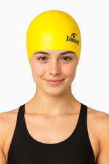 Cască de înot din silicon, copii 7+ ani / adulti, galben - Jaked Basic