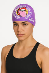 Cască de înot din silicon, copii 7+ ani / adulti, violet - Jaked Party