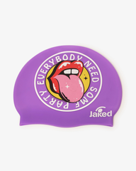 Cască de înot din silicon, copii 7+ ani / adulti, violet - Jaked Party