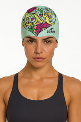 Cască de înot din silicon, copii 7+ ani / adulti, verde deschis - Jaked Loving