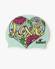 Cască de înot din silicon, copii 7+ ani / adulti, verde deschis - Jaked Loving