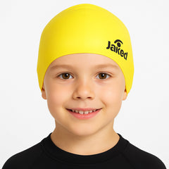 Cască de înot din silicon, copii 3-6 ani, galben - Jaked Basic