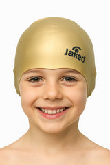 Cască de înot din silicon, copii 3-6 ani, auriu - Jaked Basic