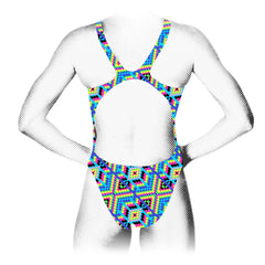 Costum înot damă - Aquarapid Kris Geometric
