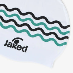 Cască de înot din silicon, copii 7+ ani / adulti, alb - Jaked Ondine