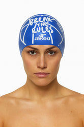 Cască de înot din silicon, copii 7+ ani / adulti, albastru - Jaked Ball