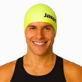 Cască de înot din silicon, copii 7+ ani / adulti, galben fluo - Jaked Bowl