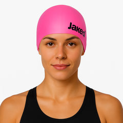 Cască de înot din silicon, copii 7+ ani / adulti, roz - Jaked Bowl