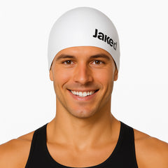 Cască de înot din silicon, copii 7+ ani / adulti, alb - Jaked Bowl