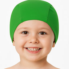 Cască de înot din material textil, copii 3-6 ani, verde