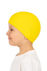 Cască de înot din material textil, copii 3-6 ani, galben