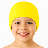 Cască de înot din material textil, copii 3-6 ani, galben