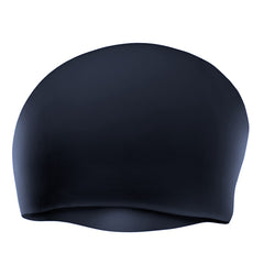 Cască de înot din silicon, copii 7+ ani / adulti, negru - pentru par lung