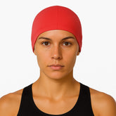 Cască de înot din material textil, copii 7+ ani / adulti, rosu