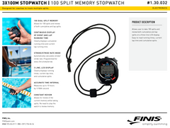 Cronometru Finis 3x100M, Stopwatch, afisaj Led