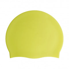 Cască de înot din silicon, copii 7+ ani / adulti, galben fluo - Classic