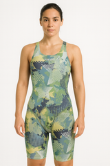 Costum înot fete Full Body - Jaked Teknocamou