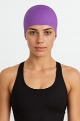 Cască de înot din silicon, copii 7+ ani / adulti, mov