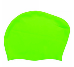 Cască de înot din silicon, copii 7+ ani / adulti, verde deschis - pentru par lung