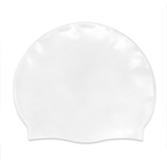 Cască de înot din silicon, copii 3-6 ani, alb