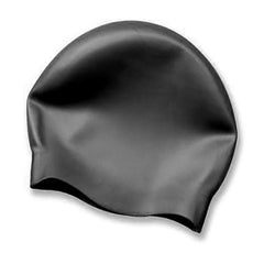 Cască de înot din silicon, copii 7+ ani / adulti, negru - Wrinkle Free