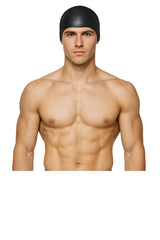 Cască de înot din silicon, copii 7+ ani / adulti, negru - Suede Surface