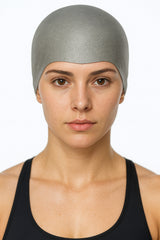 Cască de înot din silicon, copii 7+ ani / adulti, gri - Recycled