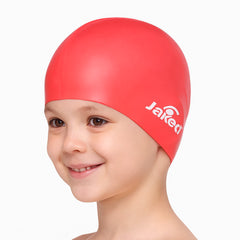 Cască de înot din silicon, copii 3-6 ani, rosu - Jaked Basic
