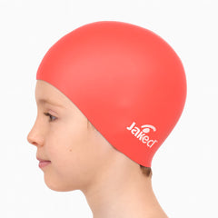 Cască de înot din silicon, copii 3-6 ani, rosu - Jaked Basic