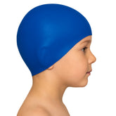 Cască de înot din silicon, copii 3-6 ani, albastru