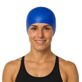 Cască de înot din silicon, copii 7+ ani / adulti, albastru