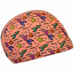 Cască de înot din material textil, copii 3-6 ani, portocaliu - Round Confort Siren