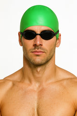 Cască de înot din silicon, copii 7+ ani / adulti, verde - Ultralight