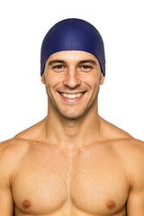 Cască de înot din silicon, copii 7+ ani / adulti, bleumarin - Ultralight