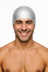 Cască de înot din silicon, copii 7+ ani / adulti, gri - Ultralight