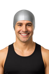 Cască de înot din silicon, copii 7+ ani / adulti, gri - Wrinkle Free