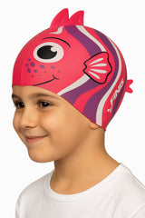 Cască de înot din silicon, copii 3-6 ani, roz - Finis Angel Fish