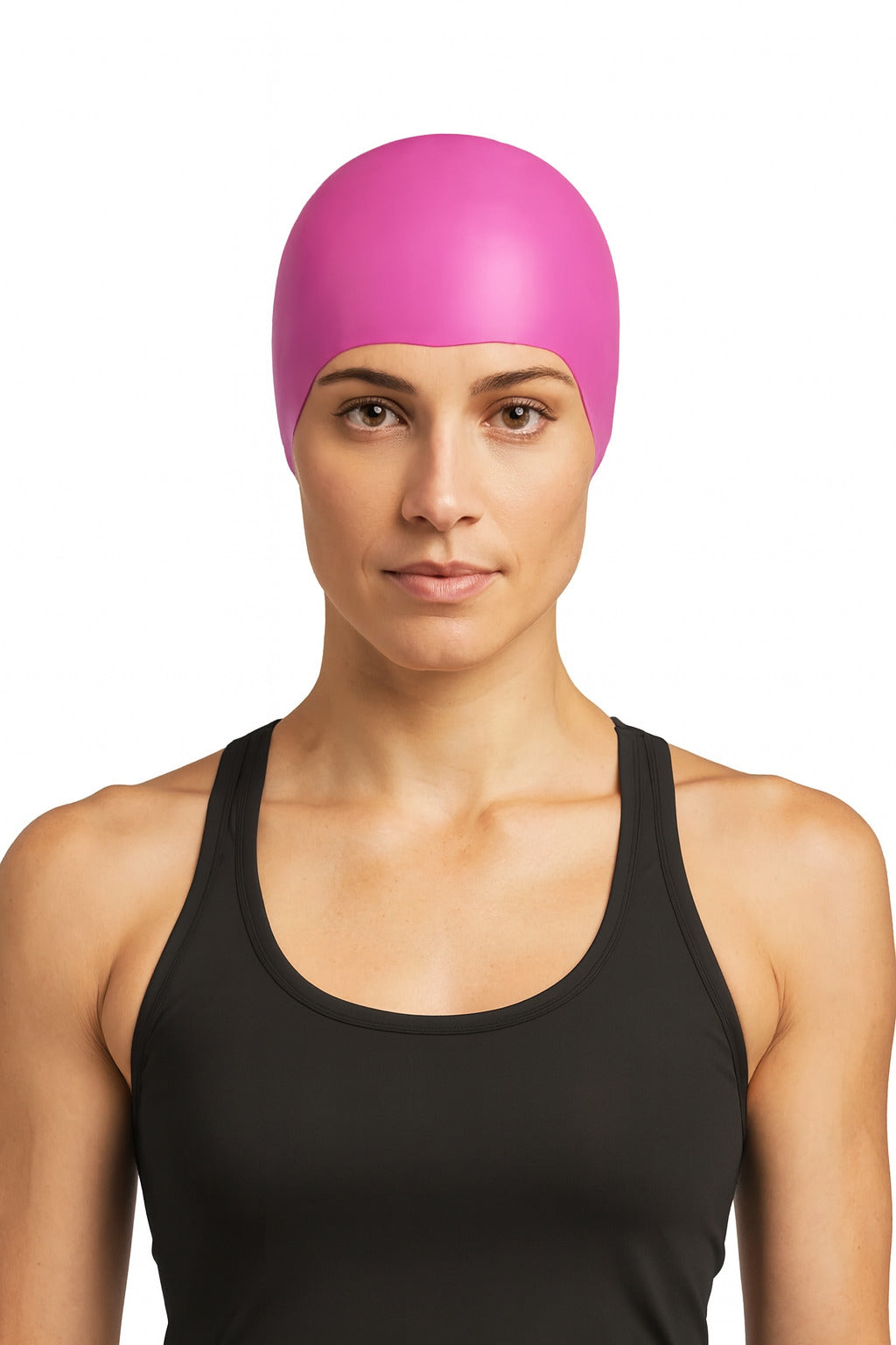 Cască de înot din silicon, copii 7+ ani / adulti, roz - Classic