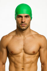 Cască de înot din silicon, copii 7+ ani / adulti, verde