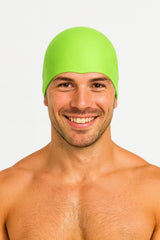 Cască de înot din silicon, copii 7+ ani / adulti, verde deschis - Recycled